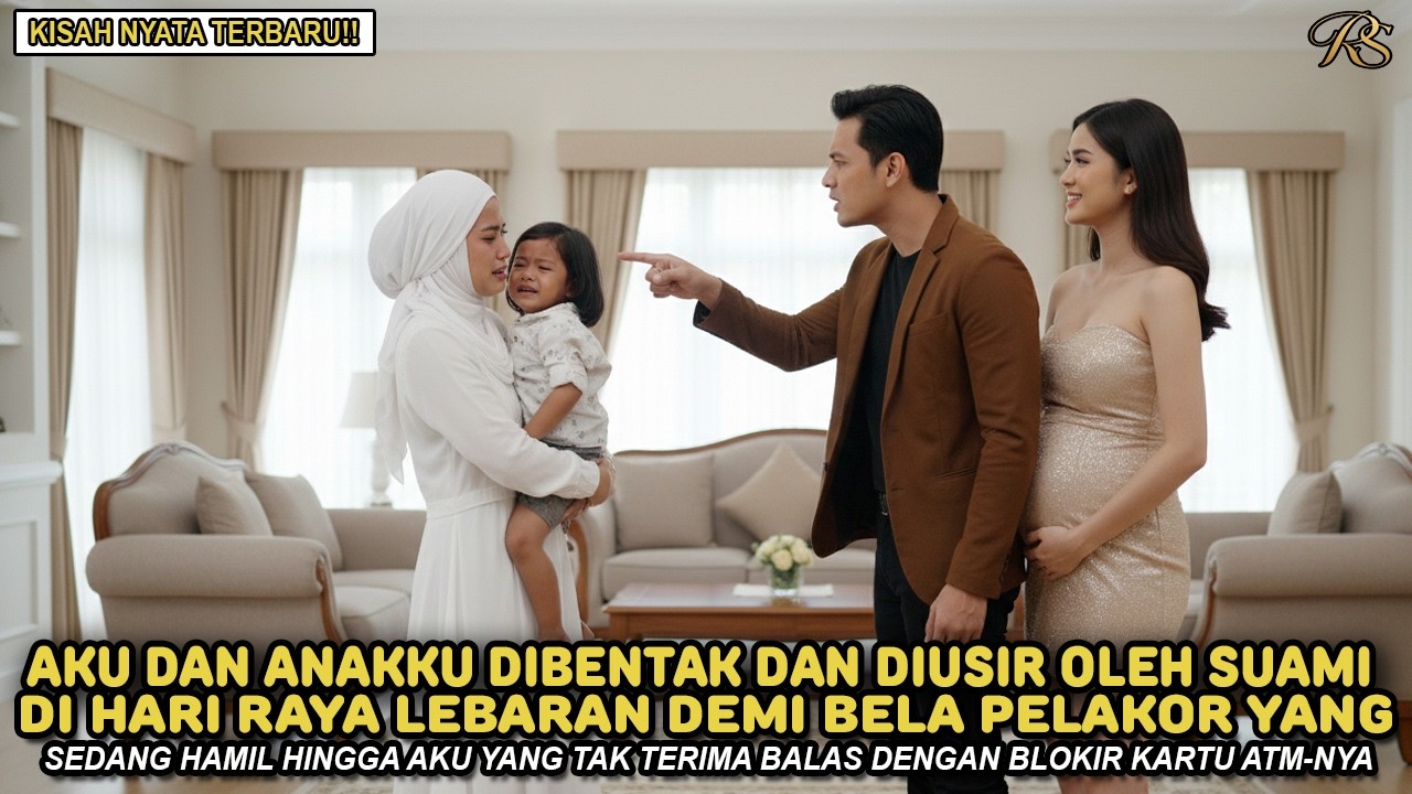 DIHARI LEBARAN AKU DAN ANAKKU JUSTRU DI BENTAK DAN DI USIR SUAMIKU - DEMI BELA PELAKORNYA YANG HAMIL
