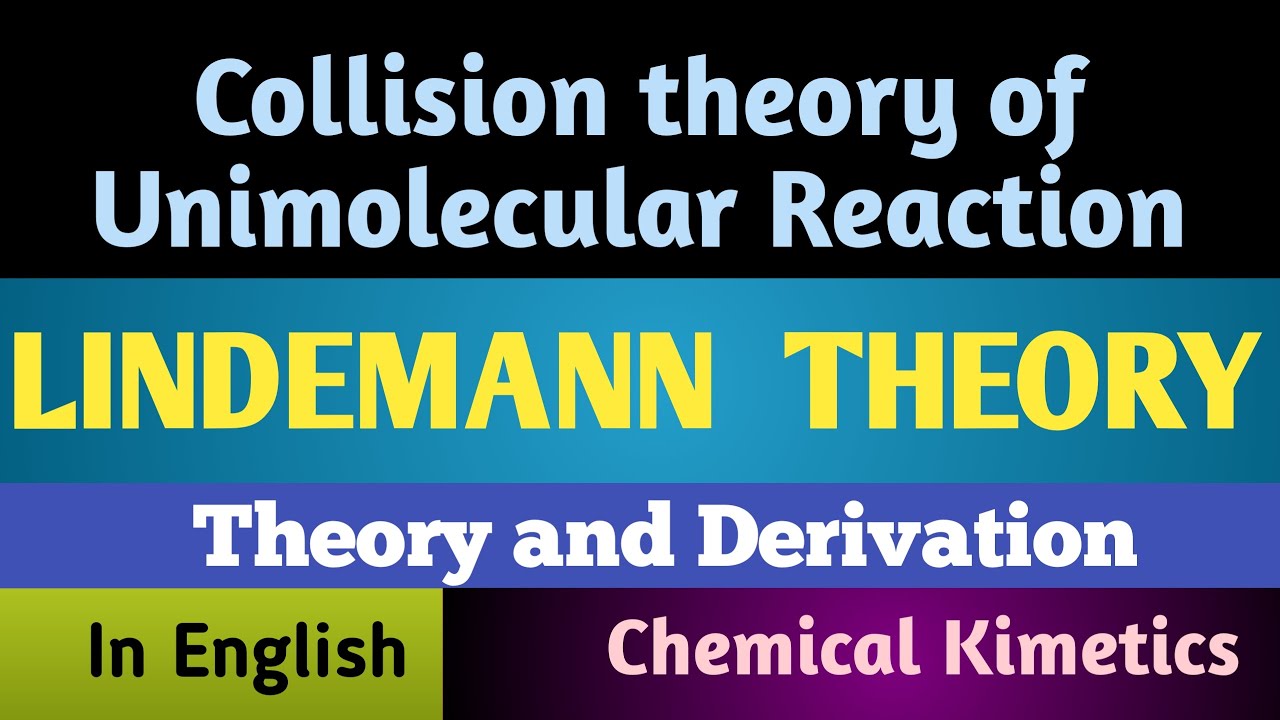 Lindemann Theory/Collision Theory of Unimolecular Reaction..Chemical Kinetics..@G.T.ScienceTutorial