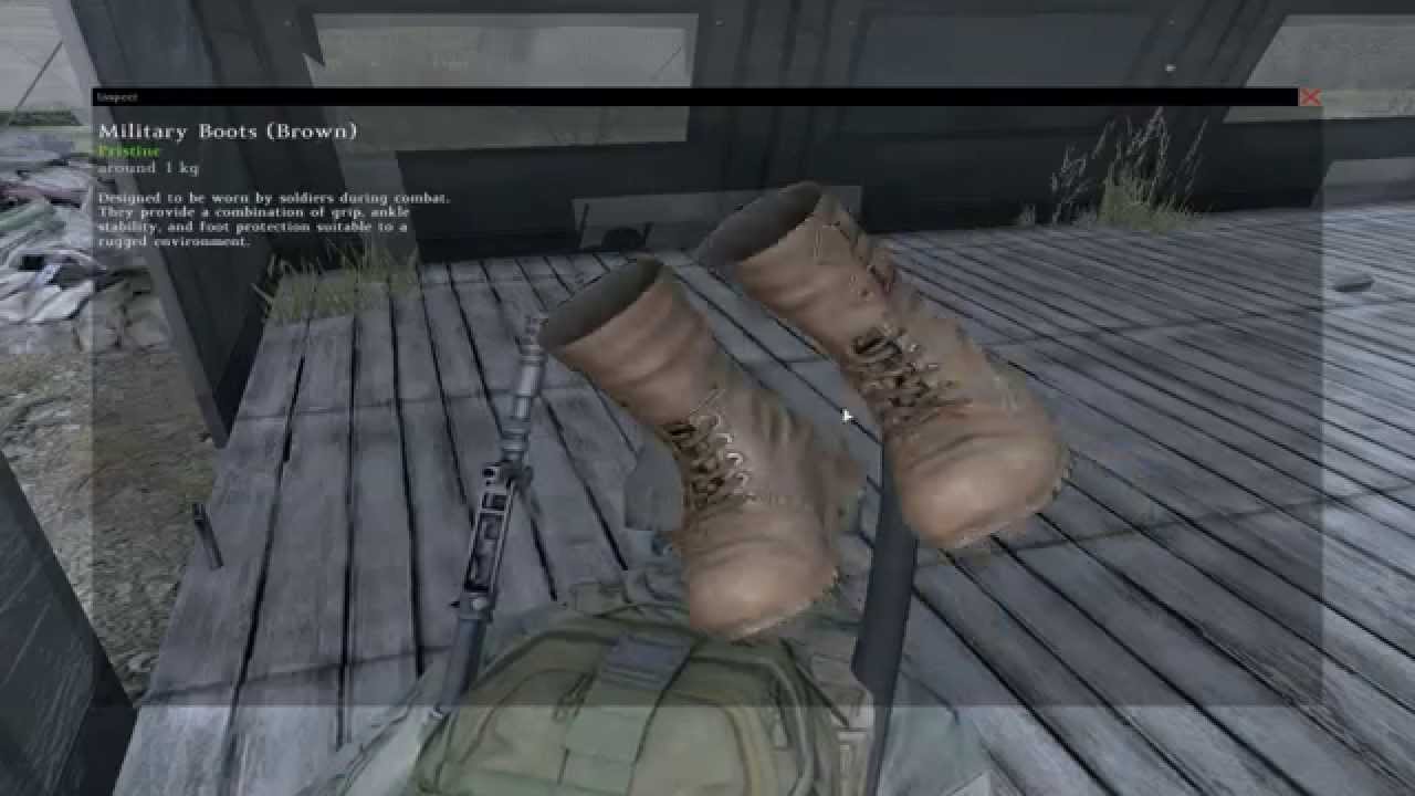 DayZ Standalone Military Boots Brown SA   Survive App