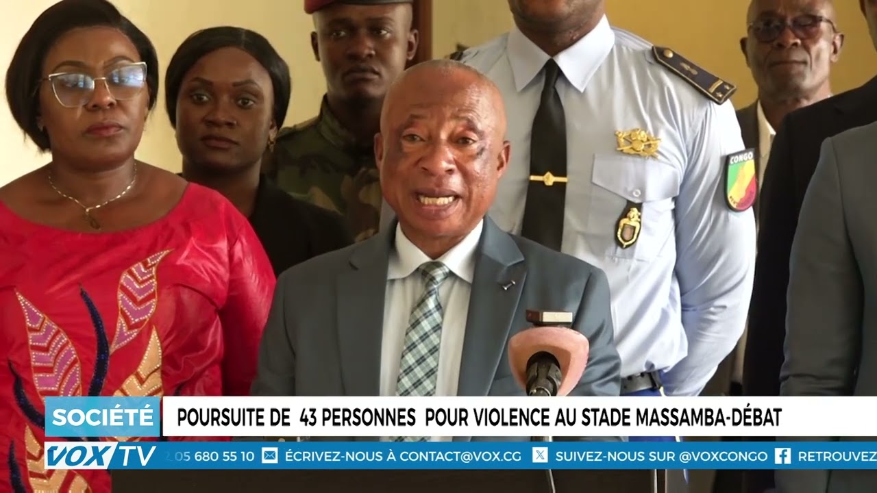 Poursuites de  43 personnes  pour violence au stade Massamba D&eacute;bat