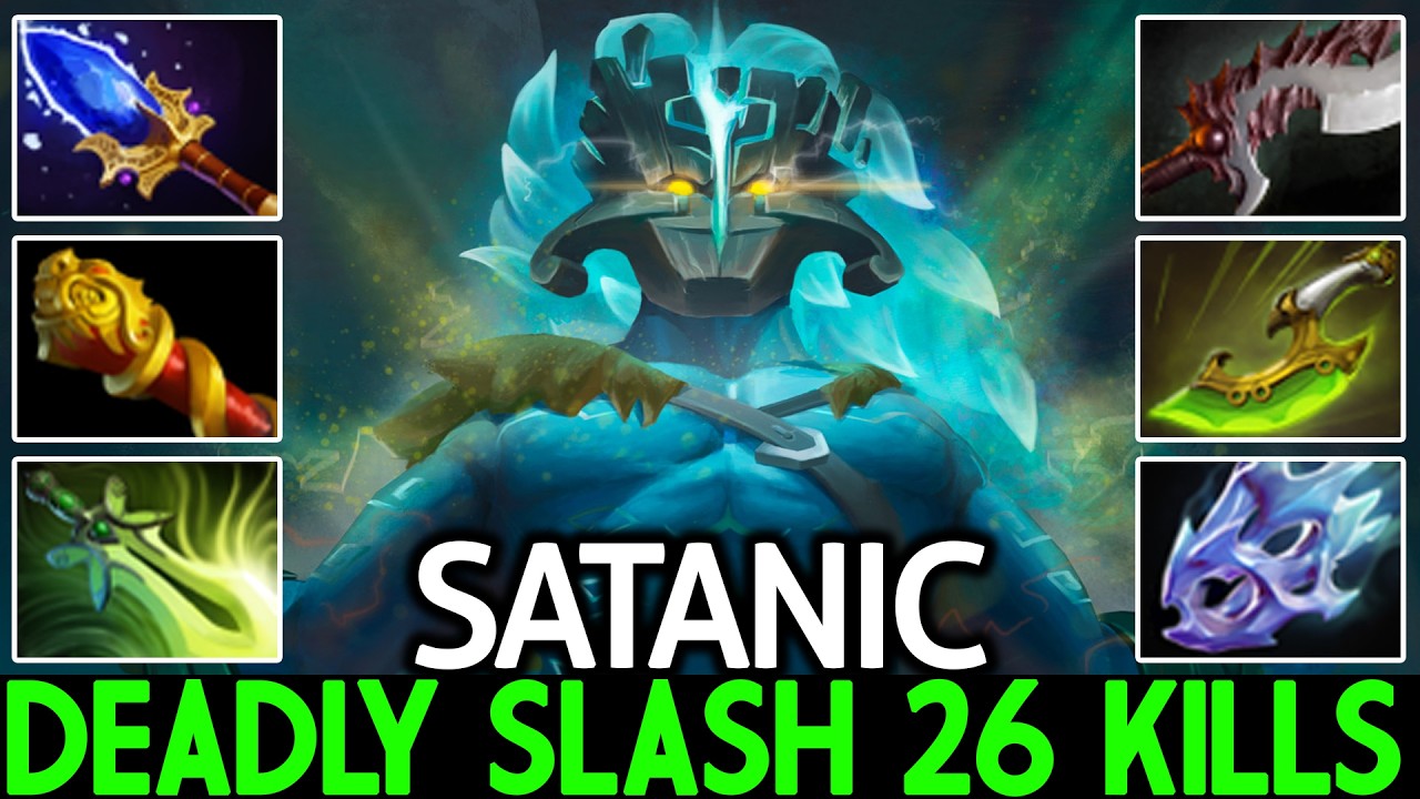 SATANIC [Juggernaut] Монстр с максимальной скоростью атаки, 26 убийств, Dota 2