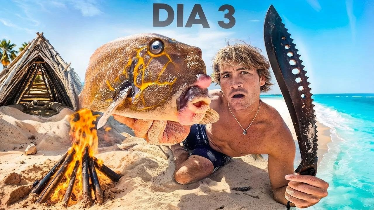 3 Dias Sobrevivendo Sozinho em Ilha Deserta e Perigosa (Sem Comida, &Aacute;gua ou Abrigo)