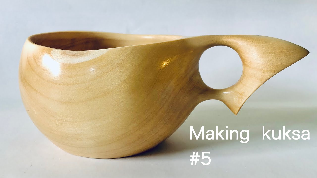 Kuksa making.last step. ククサ作成の完成まで。