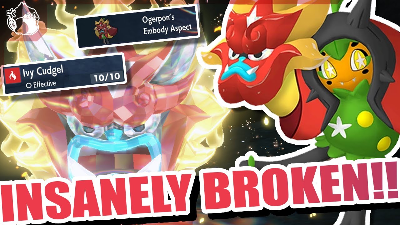 OGERPON May be the MOST BROKEN 5 & 6 Star TERA RAID POKEMON IN  SCARLET & VIOLET😲 (Build Guide)