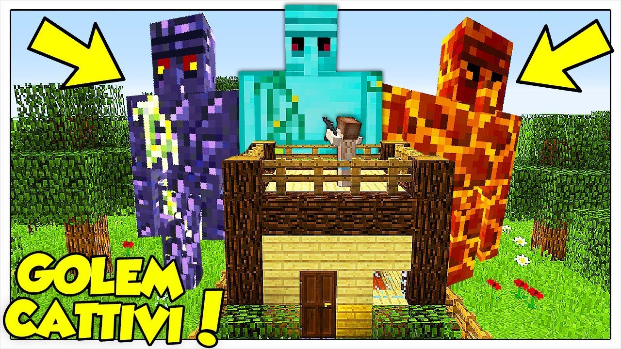 I GOLEM GIGANTI ATTACCANO LA NOSTRA CASA! - Minecraft ITA
