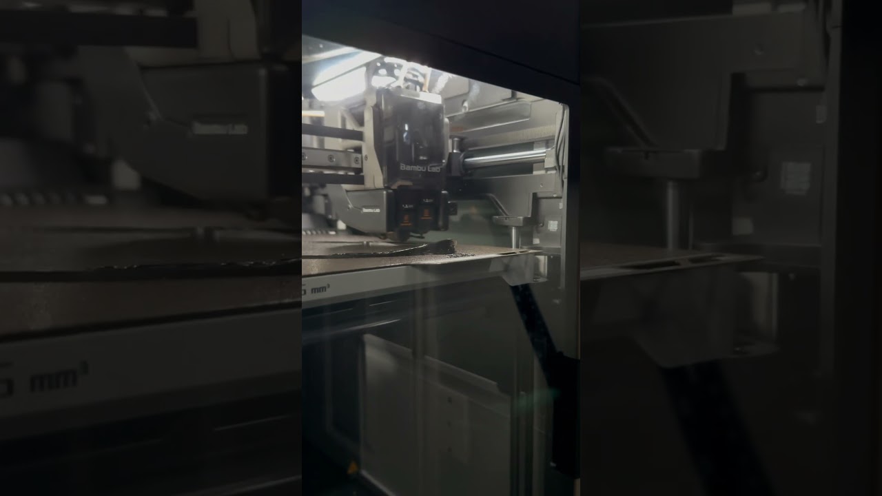 BambuLab H2D failed leveling turns into multi planar print lol #3dprinting #fails