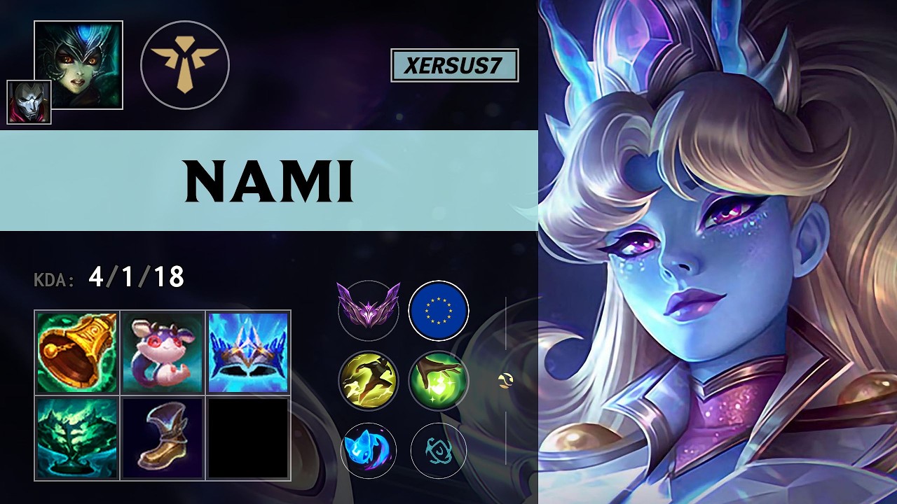 (XERSUS7) Nami Support vs Leona - EUW Master Patch 26.16