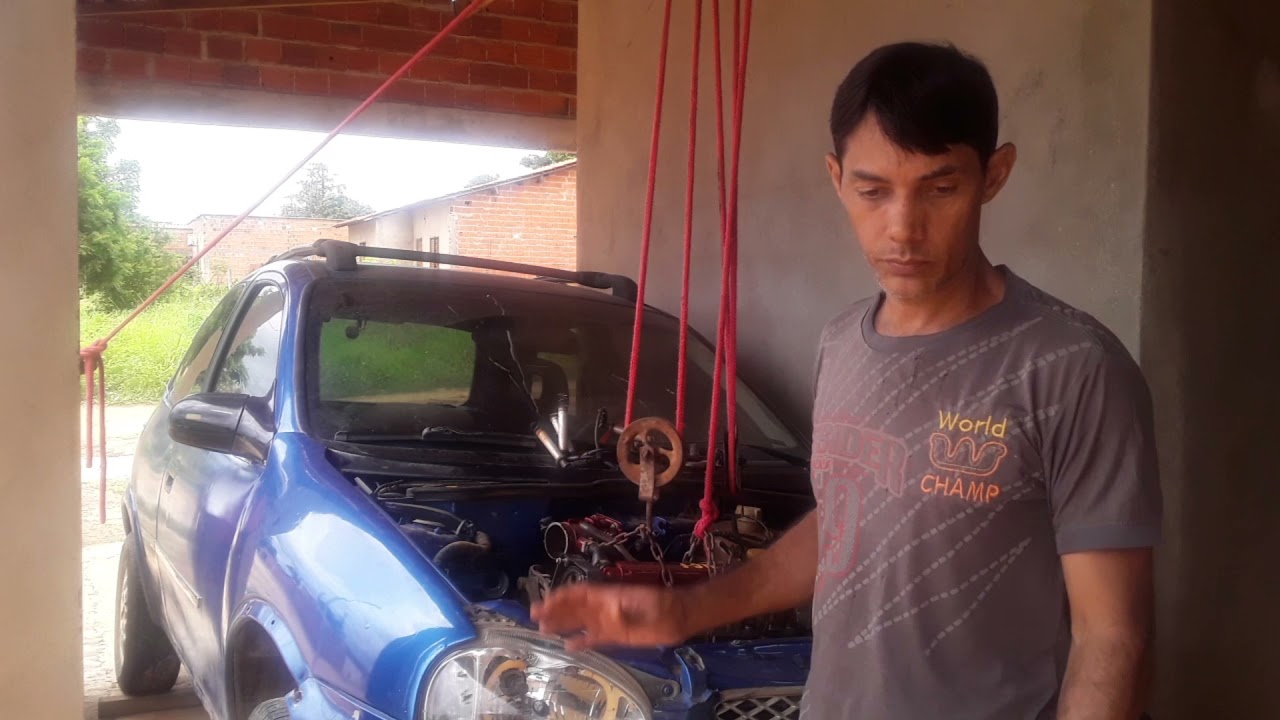 COMO RETIRAR O MOTOR  DO CORSA parte 04
