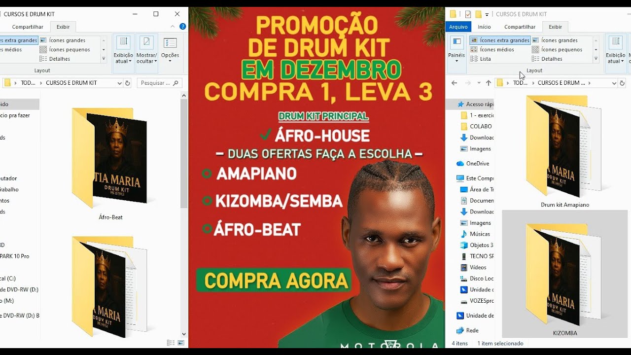 “MEGA PROMOÇÃO DEZEMBRO🎁 | Compra 1 Drum kit e Leva 2 (Afro beat, Amapiano, Kizomba/Semba)