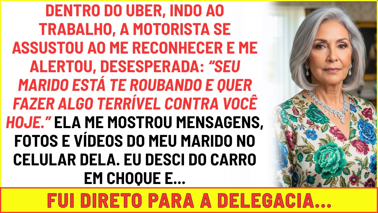 Motorista de Uber me reconheceu e me alertou, em desespero: “Seu marido vai te destruir hoje!”