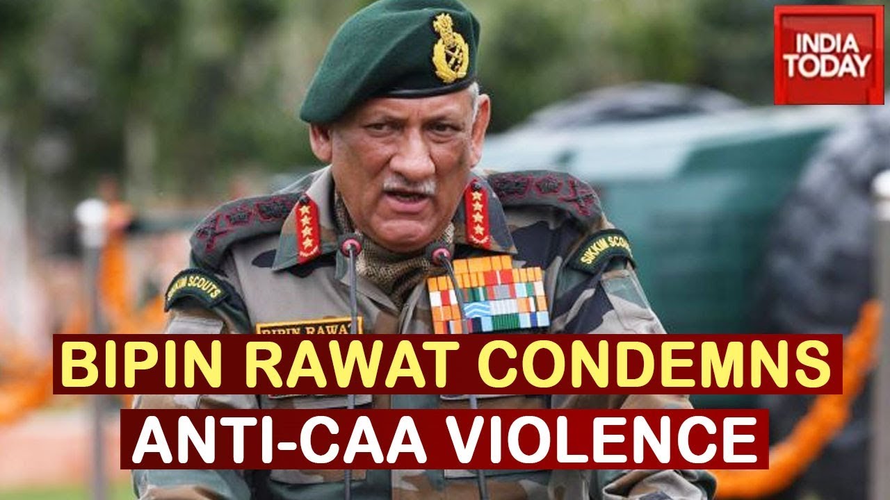 Army Chief Bipin Rawat Takes Stand On Anti-CAA Protests, Condemns Violence During Protests