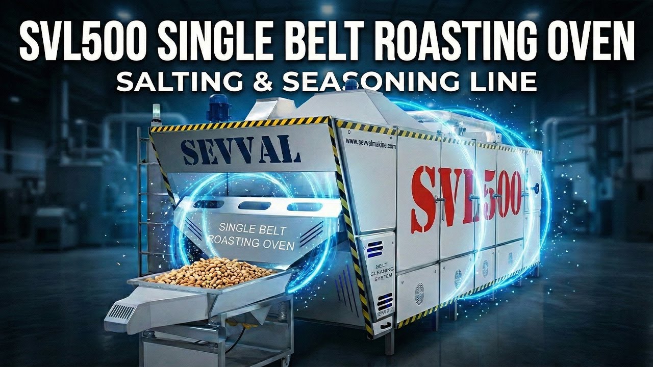 Revolutionize Your Nut Processing: Discover the SVL500 Single-Belt Roasting & Seasoning Line