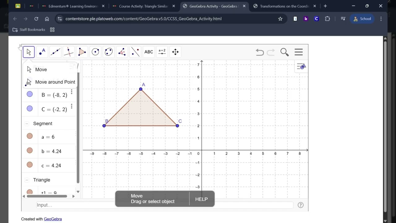 Triangle Similarity Task 2 Part A