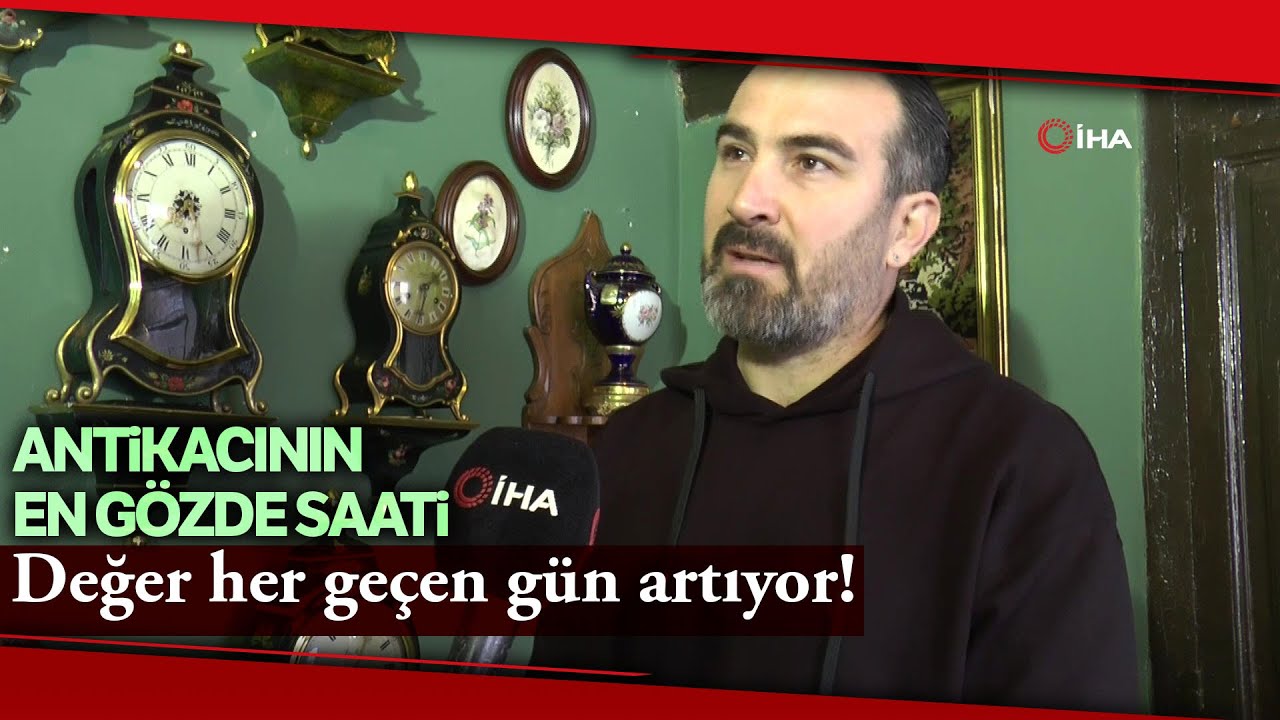 Antikacının En Gözde Saati... Osmanlı Döneminden Kalma Duvar Saati 100 Bin TL Değerinde