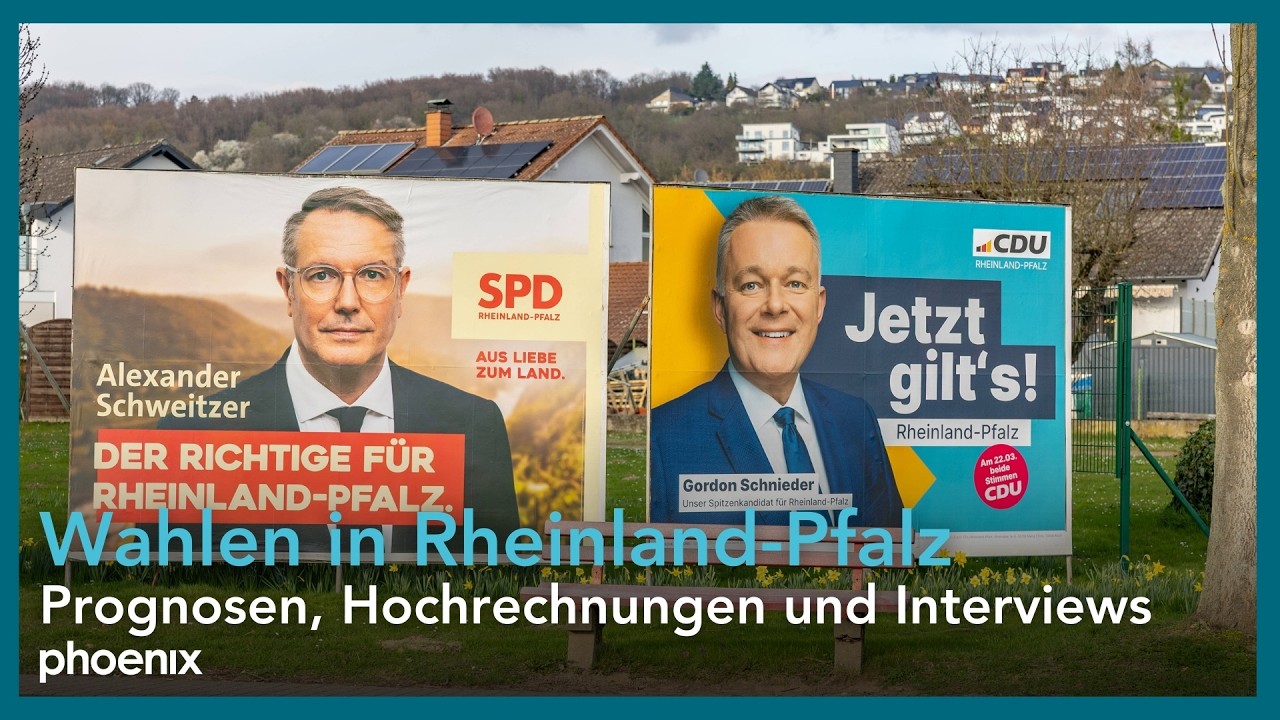 Landtagswahl in Rheinland-Pfalz: Prognosen, Hochrechnungen und Analysen | 22.03.26