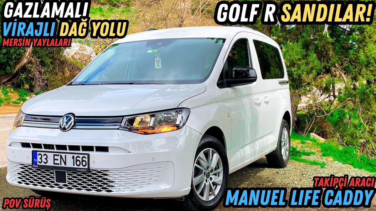 GAZLAMALI EFSANE VİDEO | VW CADDY LIFE MANUEL | VİRAJLARDA ZORLADIM | VİRAJLI DAĞ YOLLARI POV SÜRÜŞ