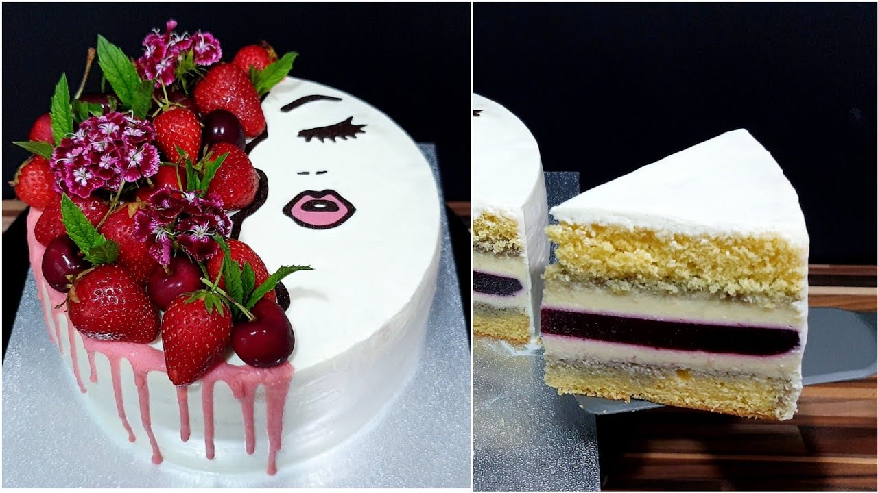 Tort cu Mousse de Vanilie si Jeleu de fructe de padure | AdeLina's Kitchen