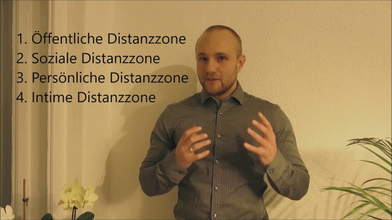Proxemik. Die vier Distanzzonen, für richtiges Nähe-Distanzverhalten. (Nach Edward T. Hall)