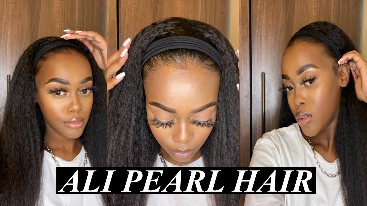 THIS LOOKS LIKE MY HAIR 😍 KINKY HEADBAND WIG FT ALI PEARL HAIR | Karabo M