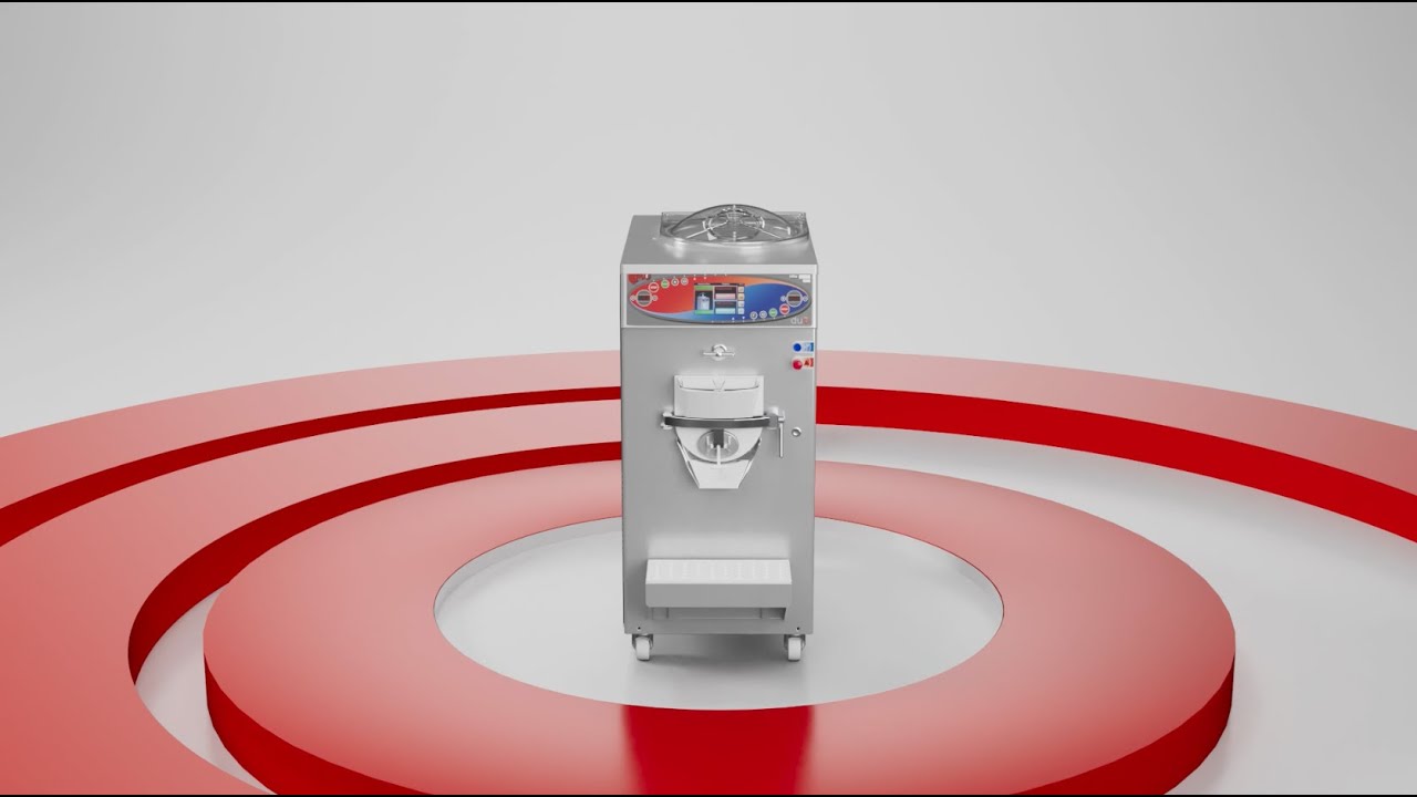 Video Animazione 3D macchina industriale per gelato