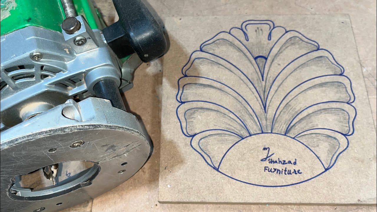 Easy Wood carving with Router Machine Bits | MDF Floral Design Ideas