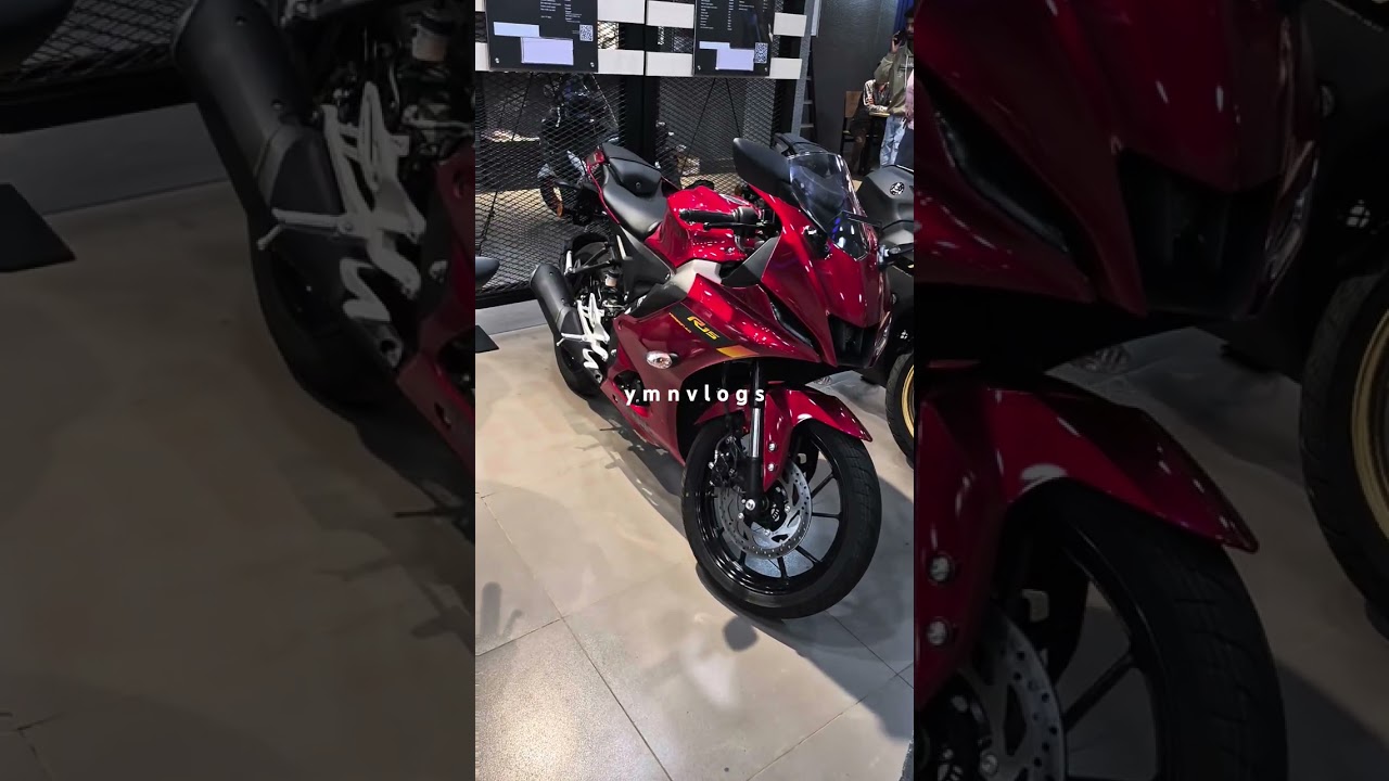brand New Yamaha R15 V4 red colour &hearts;️&hearts;️ Bike #foryou #video #ns200 @ymnvlogs
