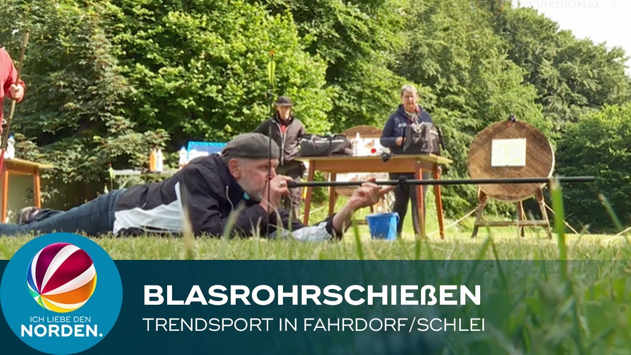Trendsport: Blasrohrschießen in Fahrdorf an der Schlei