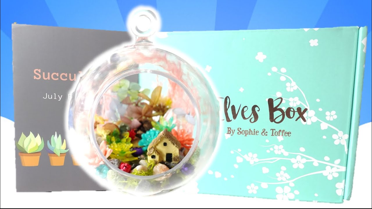 DIY Resin Succulent Terrarium with Sophie & Toffee Elves Box July 2020