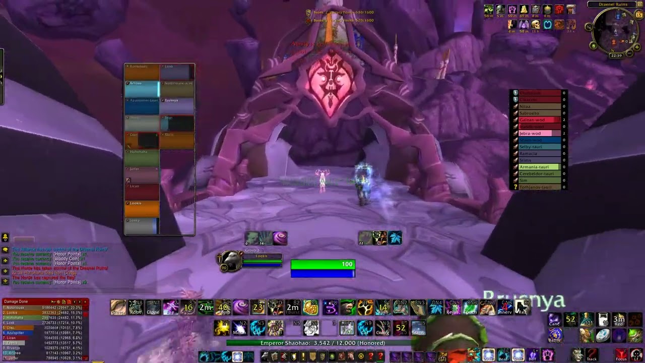 Eye of the Storm - For the Horde ! - Feral PvP MoP 5.4.8 (Evermoon - Tauri WoW)