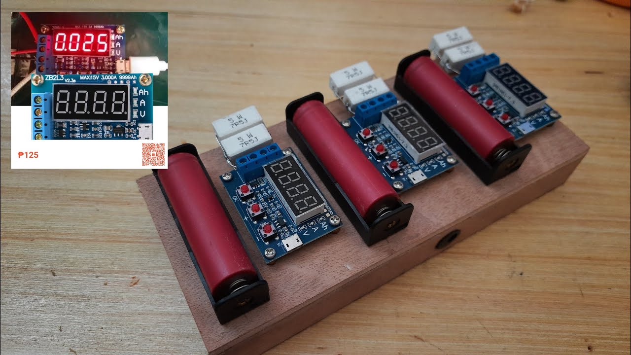 DIY 18650 Battery Capacity Tester ZB2L3