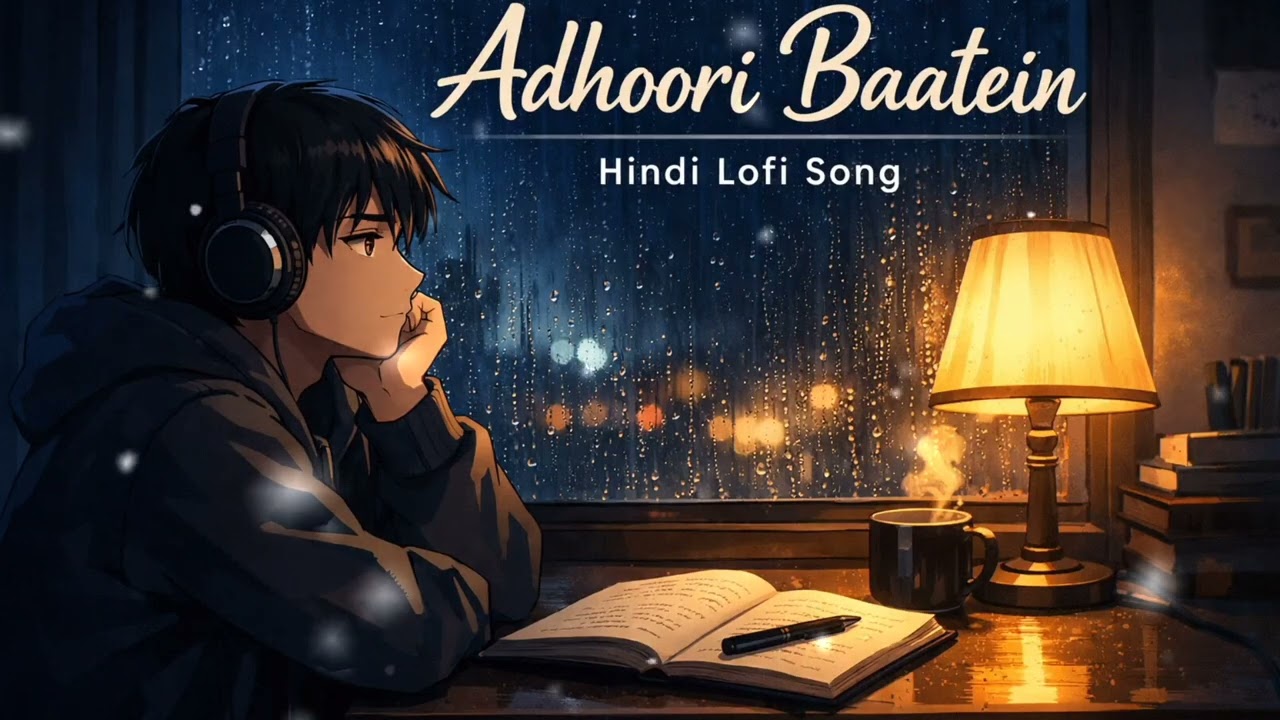 Adhoori Baatein | Hindi Lofi Song | Sad Rain Night Vibes | Relaxing Beats