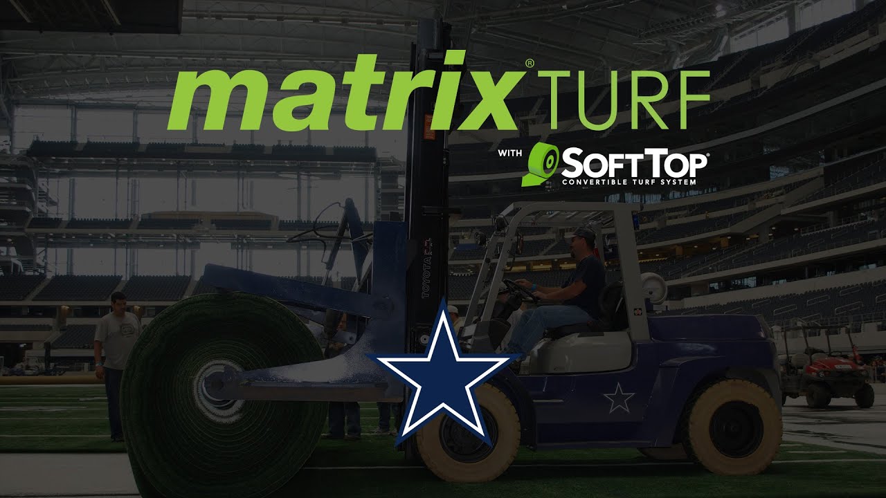 Hellas’ SoftTop Roll-up Turf System Installation Perfect fit for Cowboys | Arlington, TX