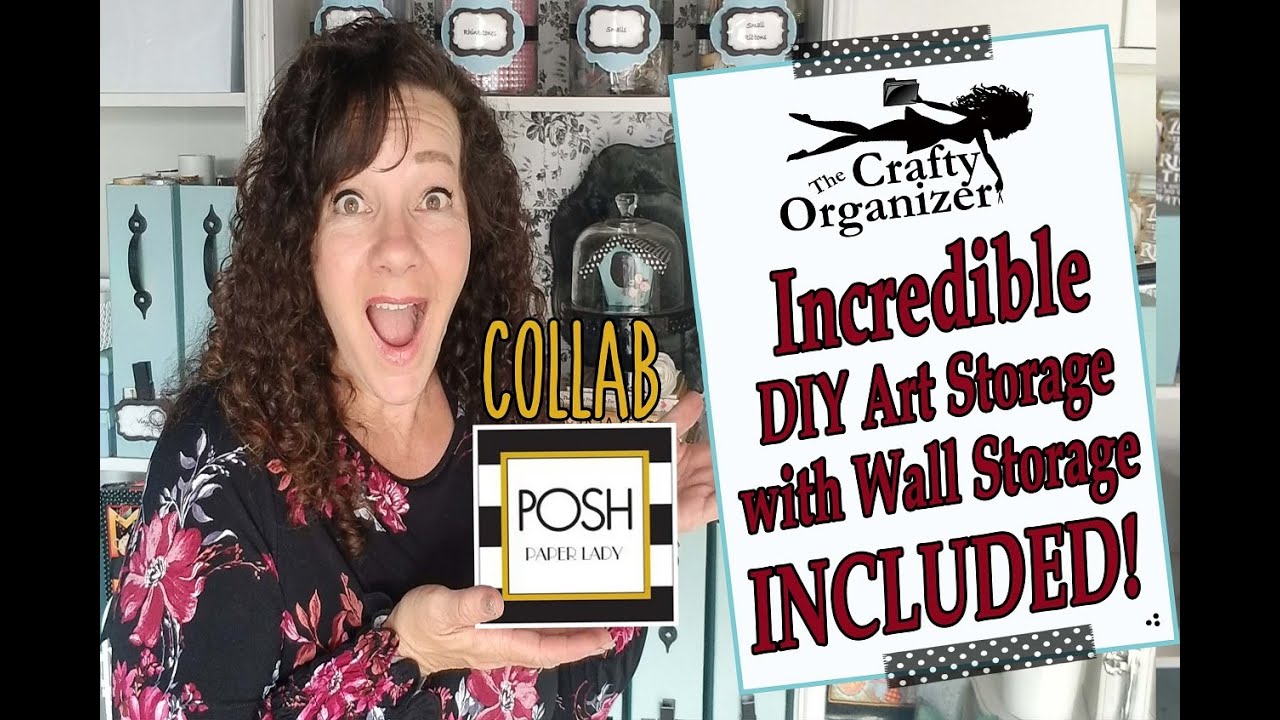 Incredible DIY Art Storage with Wall Storage INCLUDED!