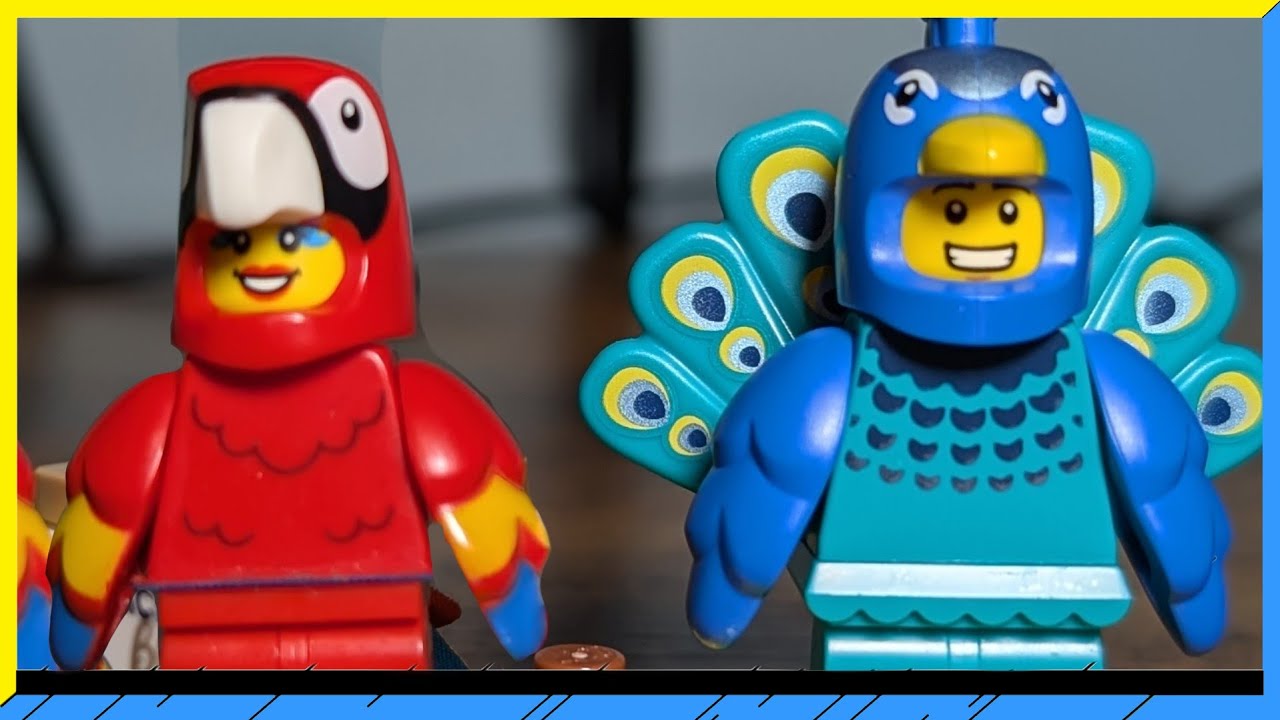 Lego CMF Series 28 Review Pt4: Peacock and Parrot Suits!!!
