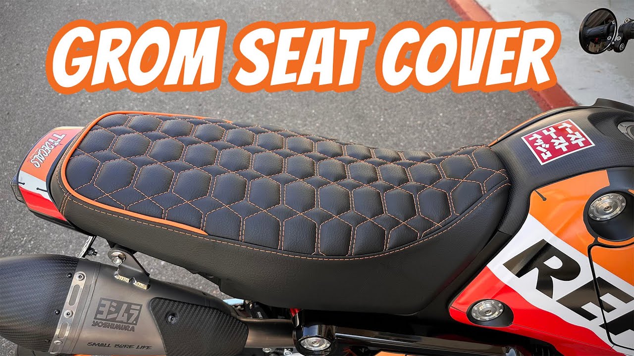 Cheeky Seats Hexagon Seat Cover for the 2022-2023 Honda Grom ホンダグロムのシートカバーの付け方