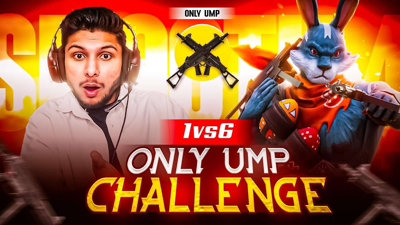 1 Vs 6 Only Ump Challenge😱🥵|| Hardest Challenge Ever🥶😈|| Smooth 444