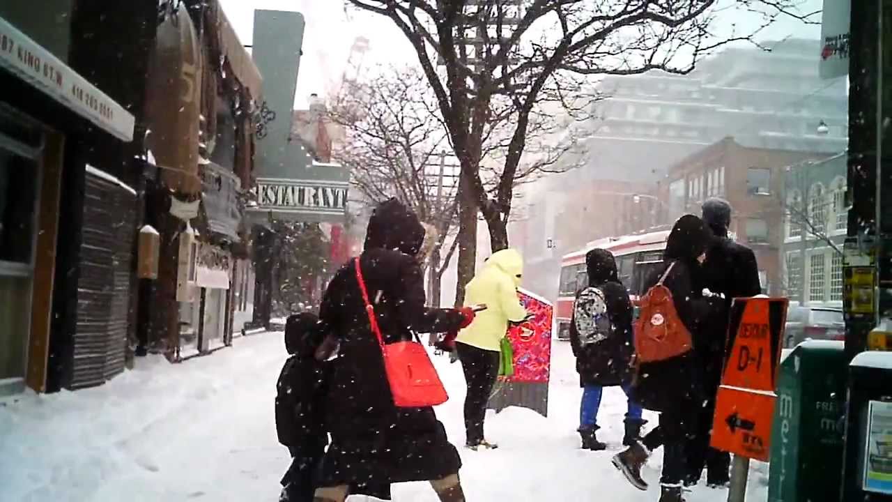 Snow storm in Toronto February 8, 2013