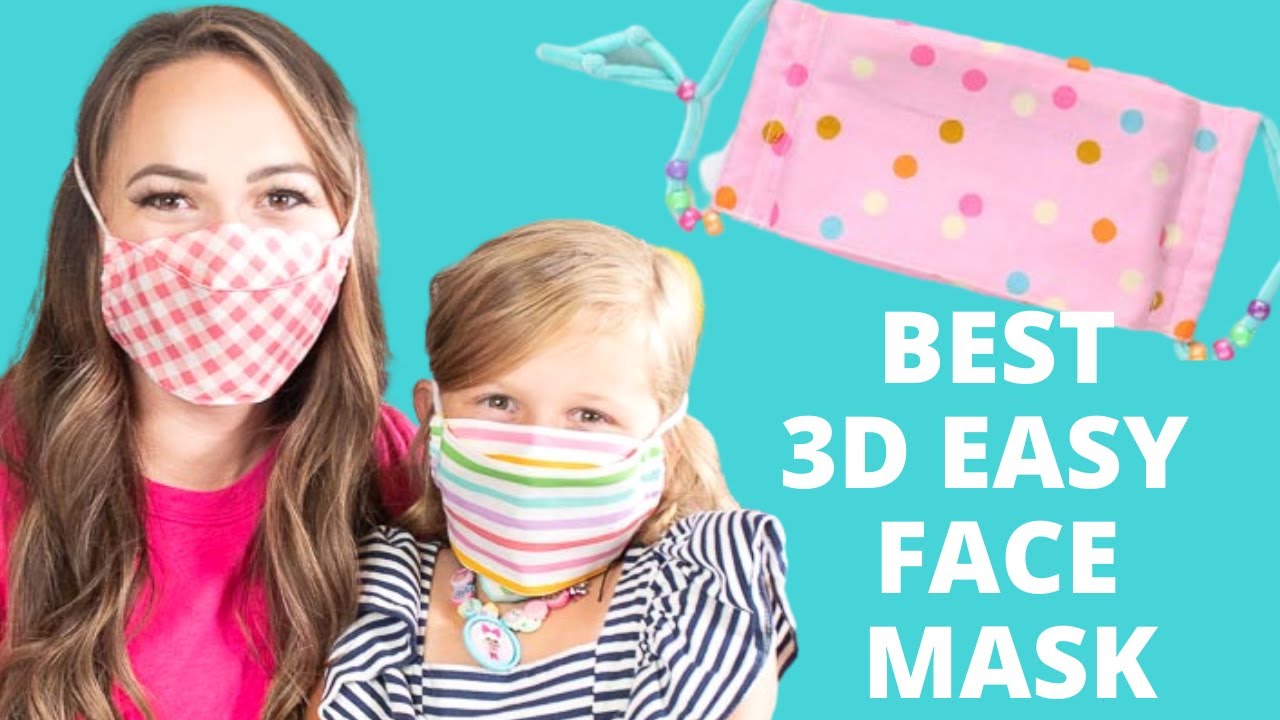 *BEST* Breathable 3D Face Mask | EASY FREE Sewing Face Mask Pattern | Sweet Red Poppy