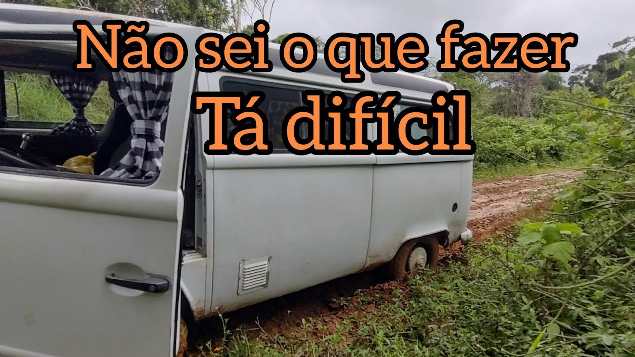 Ficamos atolado, na estrada de chão 😔