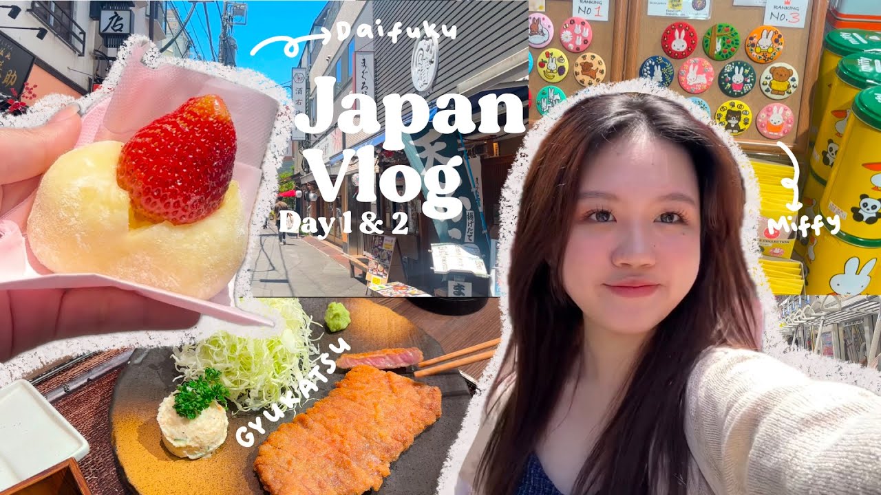 🇯🇵Japan Vlog - Day 1 & 2 : Sensoji Temple, Flower Miffy, Tsukiji Fish Market