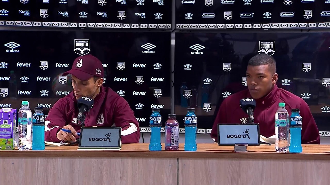 Rueda de prensa de Tolima tras su partido con Internacional de Bogotá