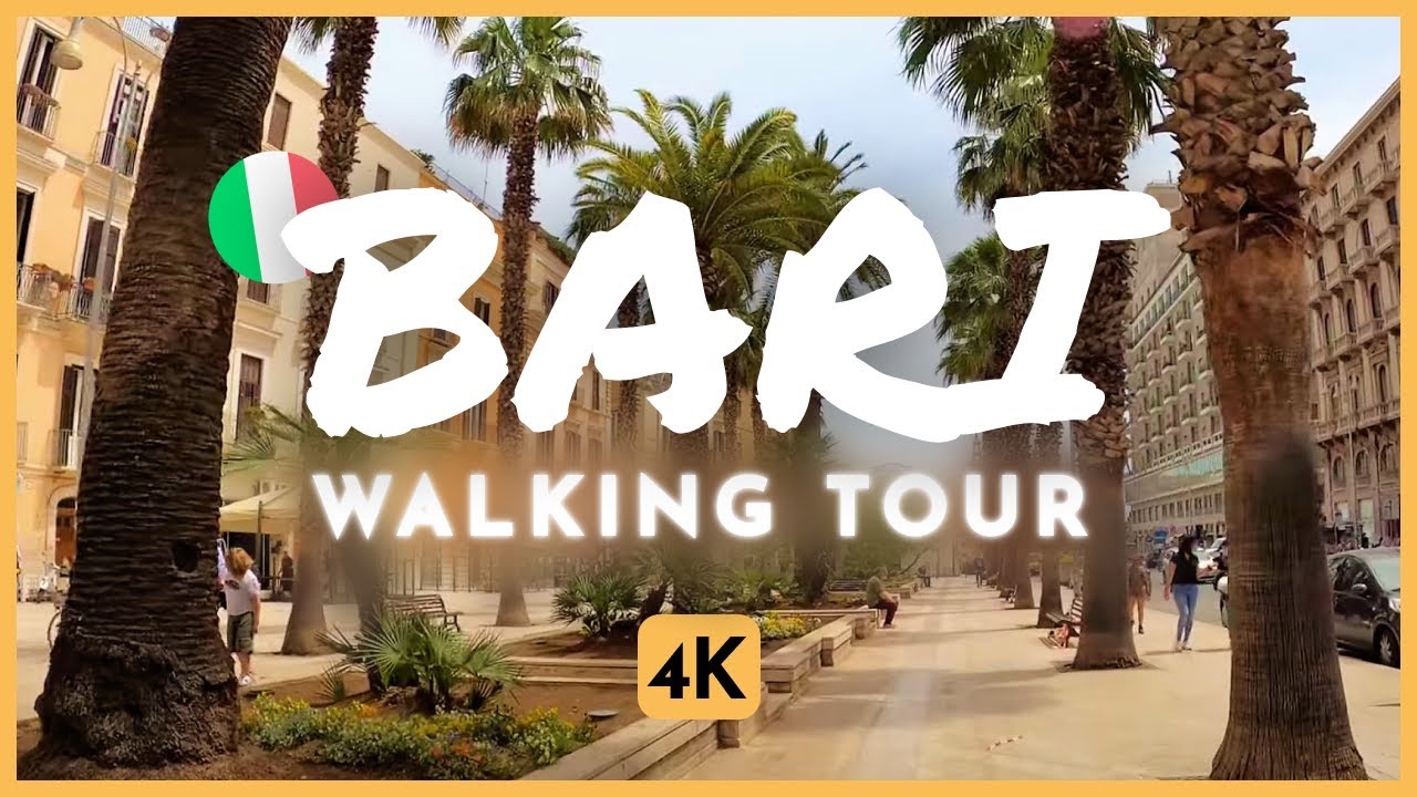 ITALY 4K - Bari Sunny Relaxing Walktour
