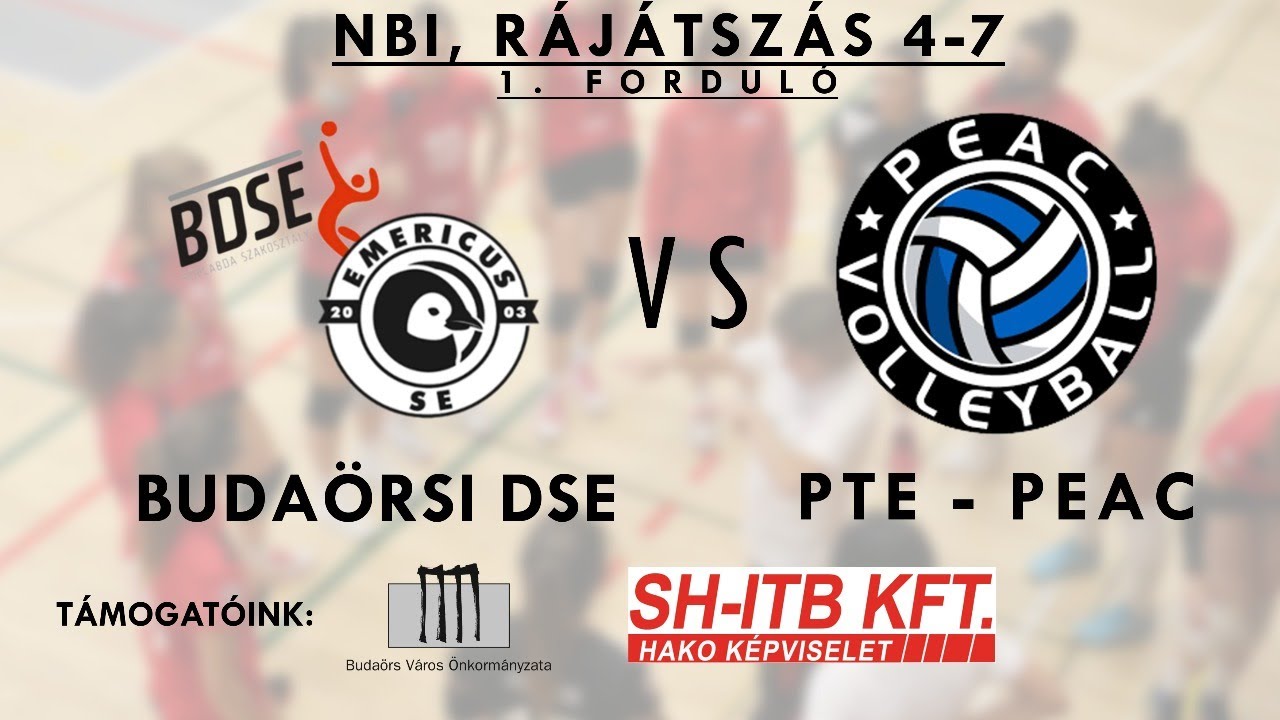 NŐI RÖPLABDA, NBI LIGA RÁJÁTSZÁS, 4-7: BUDAÖRSI DSE - PTE-PEAC