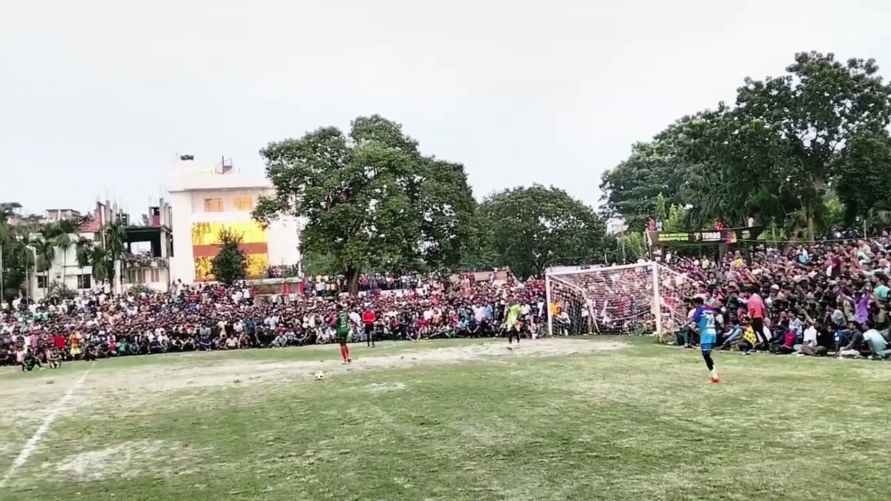 বগুড়া গোল্ডকাপ ফুটবল খেলার প্লান্টি শটে জয়ী হলো ধনুট থানা