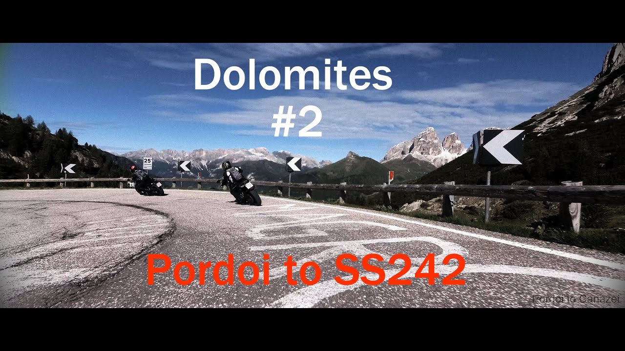 Dolomites 2022 #2: Drive from Pordoi to junction for Sella Joch
