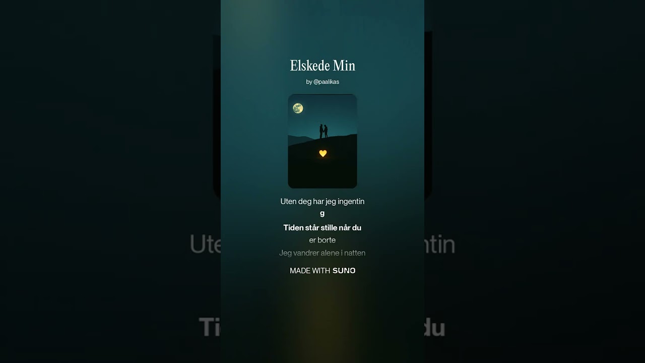Paalikas - Elskede Min    -    My AI Music [Official Lyric Video]