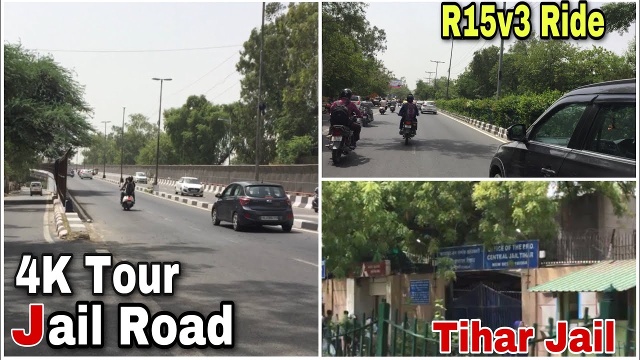 4K Tour of Jail Road Delhi || Tihar Jail || Largest Jail of South Asia