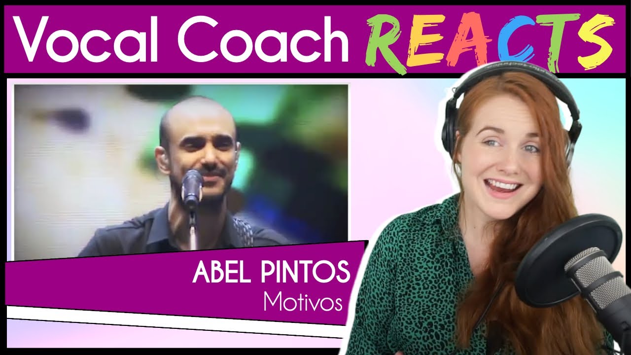 Vocal Coach react to Abel Pintos - Motivos (Live)
