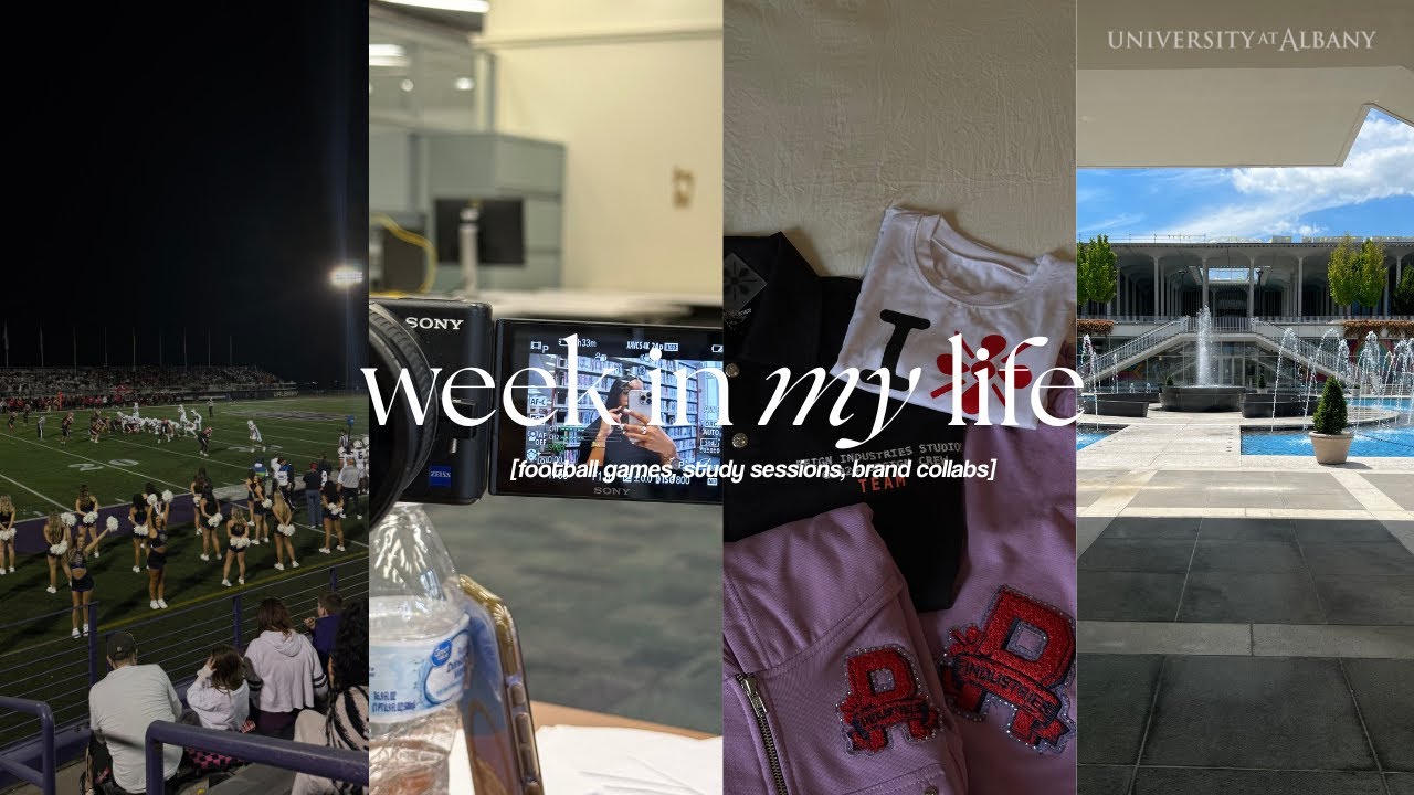 COLLEGE WEEK IN MY LIFE  | ualbany vs. cornell, brand collabs, study sessions & more!