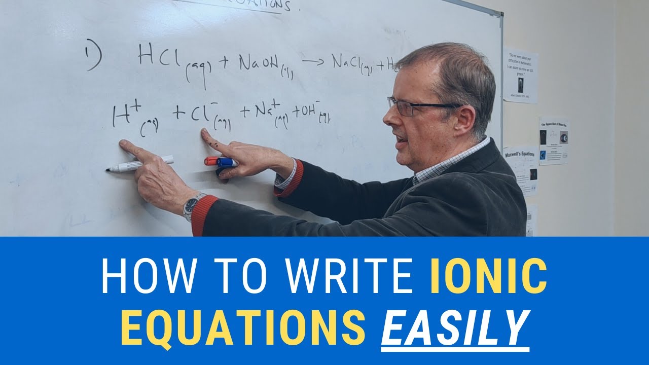 A level Chemistry: Step by Step guide on HOW to write IONIC Equations PERFECTLY every single time
